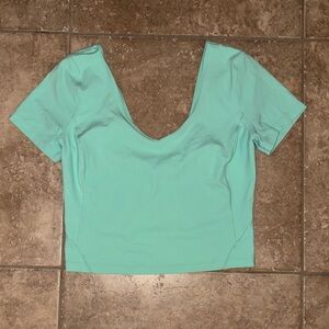 lululemon athletica Mint Green Crop Top